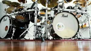 Damaged Bass Drum of a Drums kit