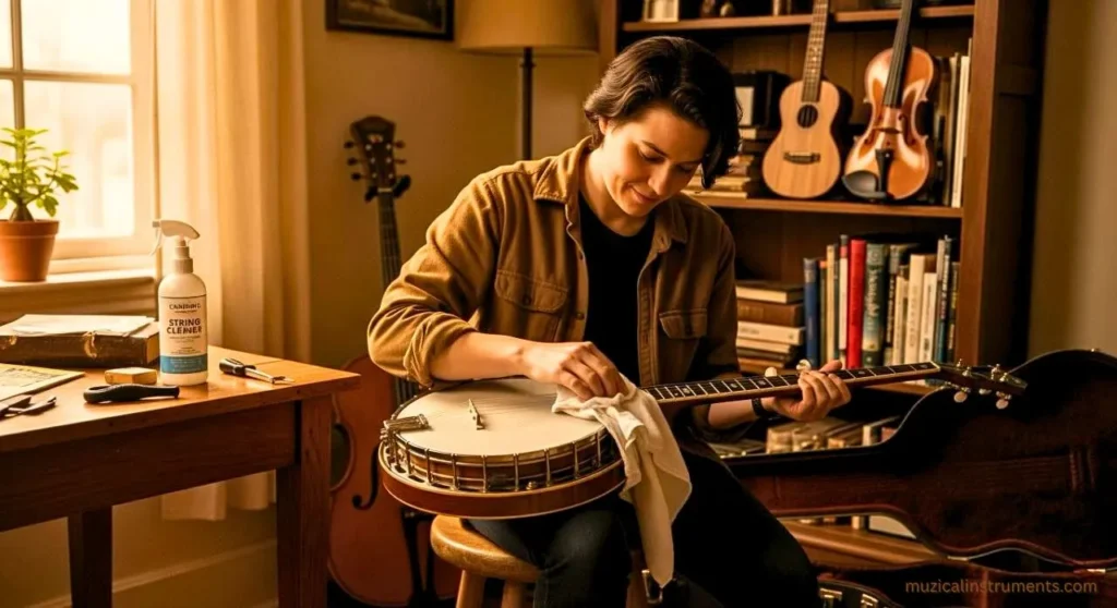 For Taking Care of Your Banjo After Playing Wipe It Down