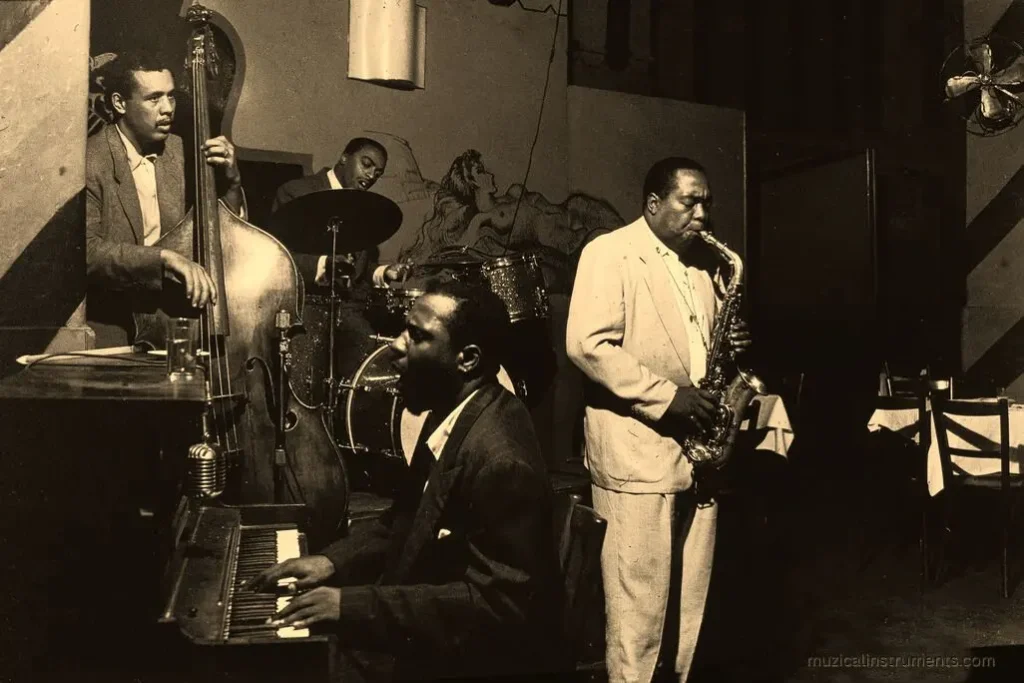 Jazz musicians Charlie Parker