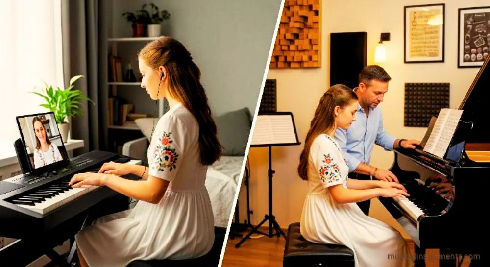 Online vs In-Person Piano Lessons