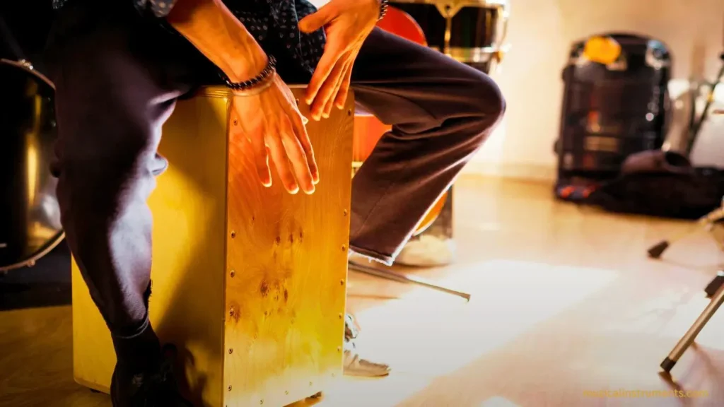 Playing a Peruvian Cajón