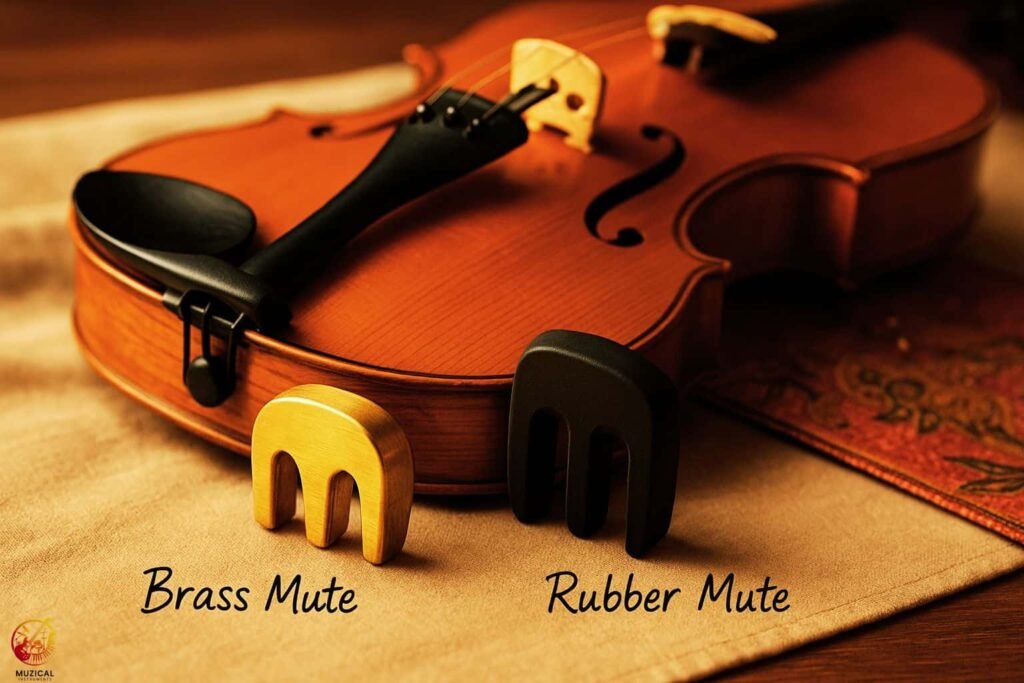 Brass vs Rubber Violin Mute