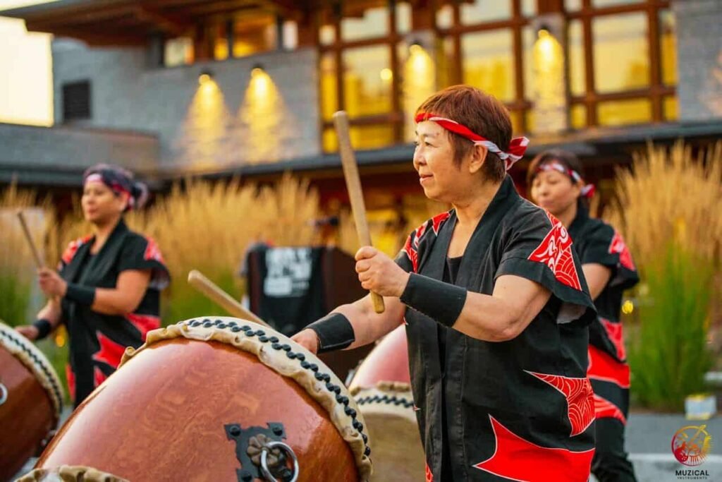 Japanese Taiko Drum Playing