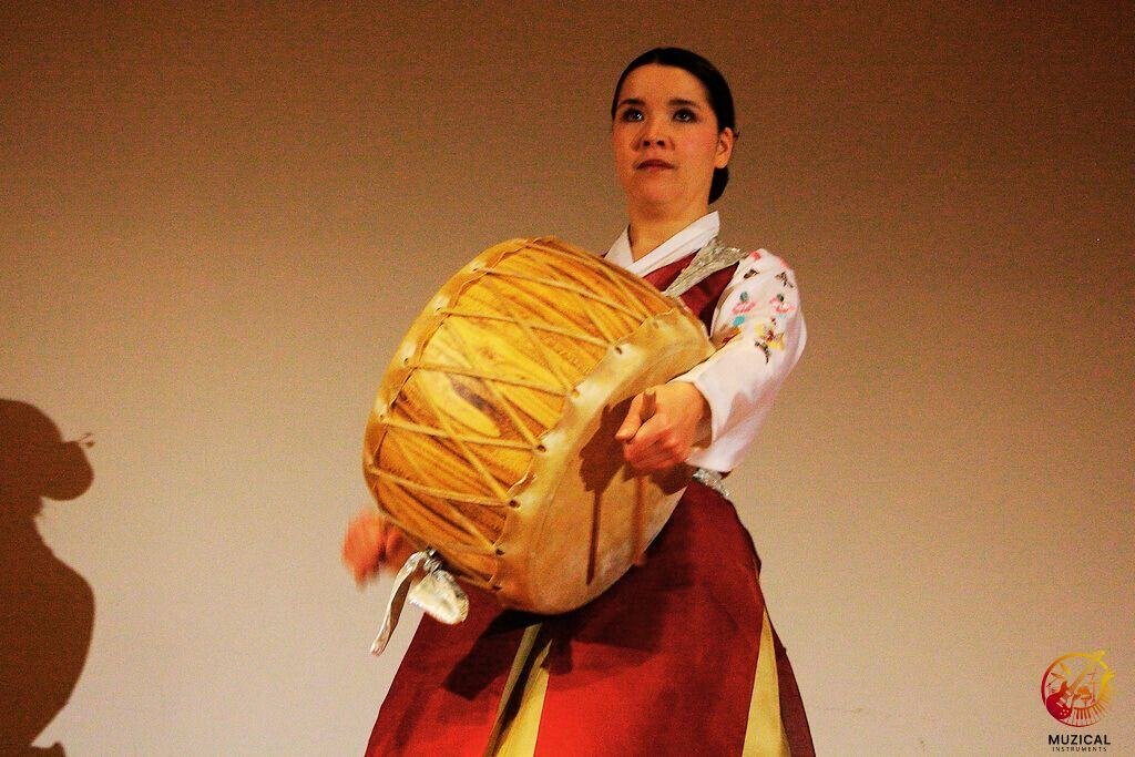 Korean Buk Drum Playing