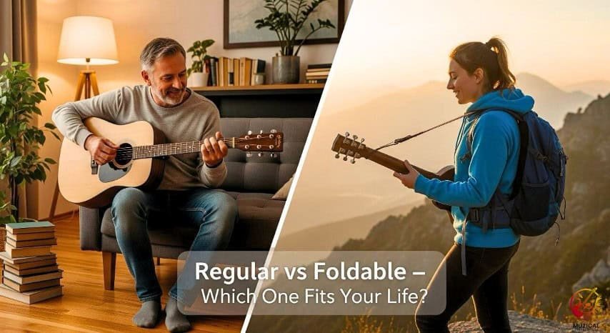 Regular Guitar vs Foldable Guitar