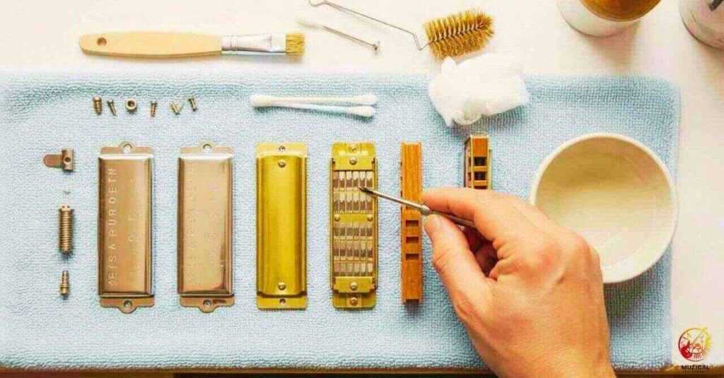 You can fix air leaks in a harmonica at home