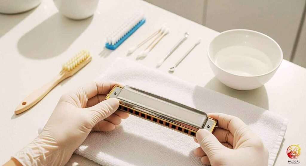 Cleaning a Wooden Comb Harmonica