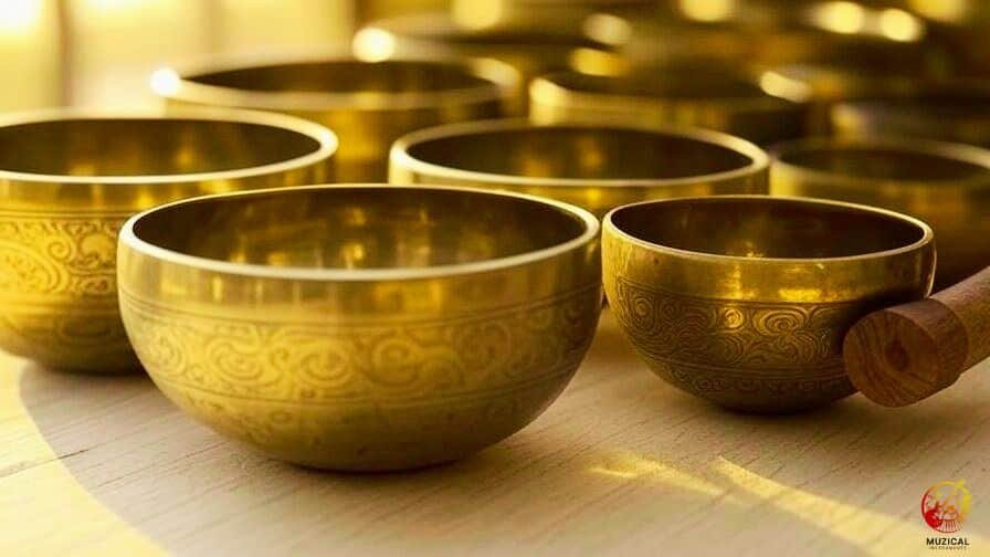 Different sizes of Tibetan singing bowl