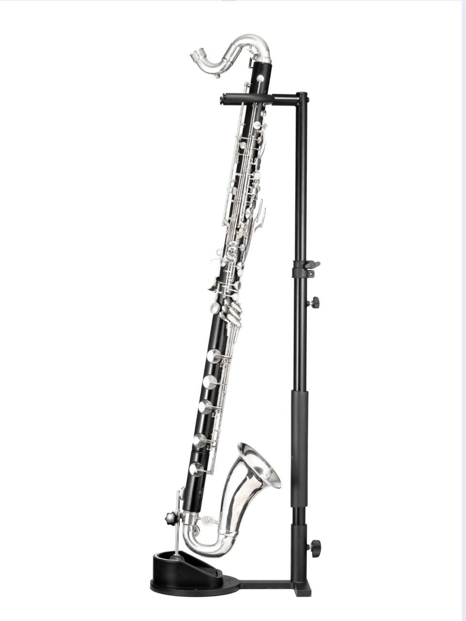 The minimalist Blayman bass clarinet stand peg, known for its portability.