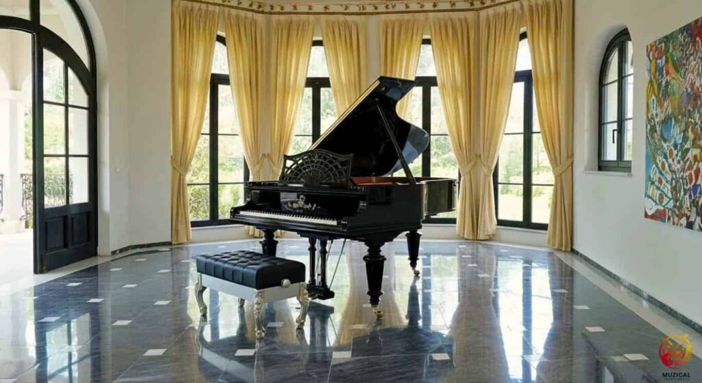 Buttoned Piano Bench Cushion