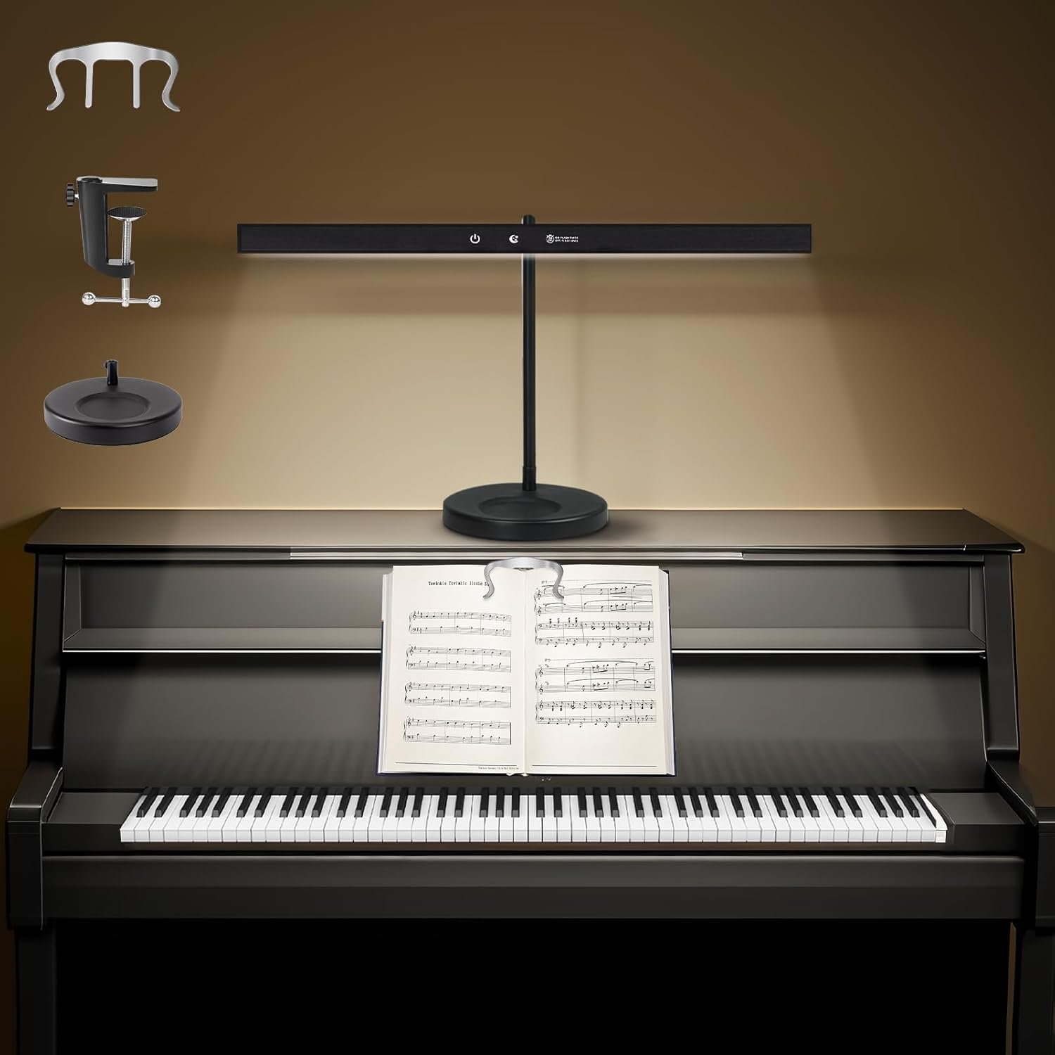 DUDUDU 17" Dimmable LED Piano Light