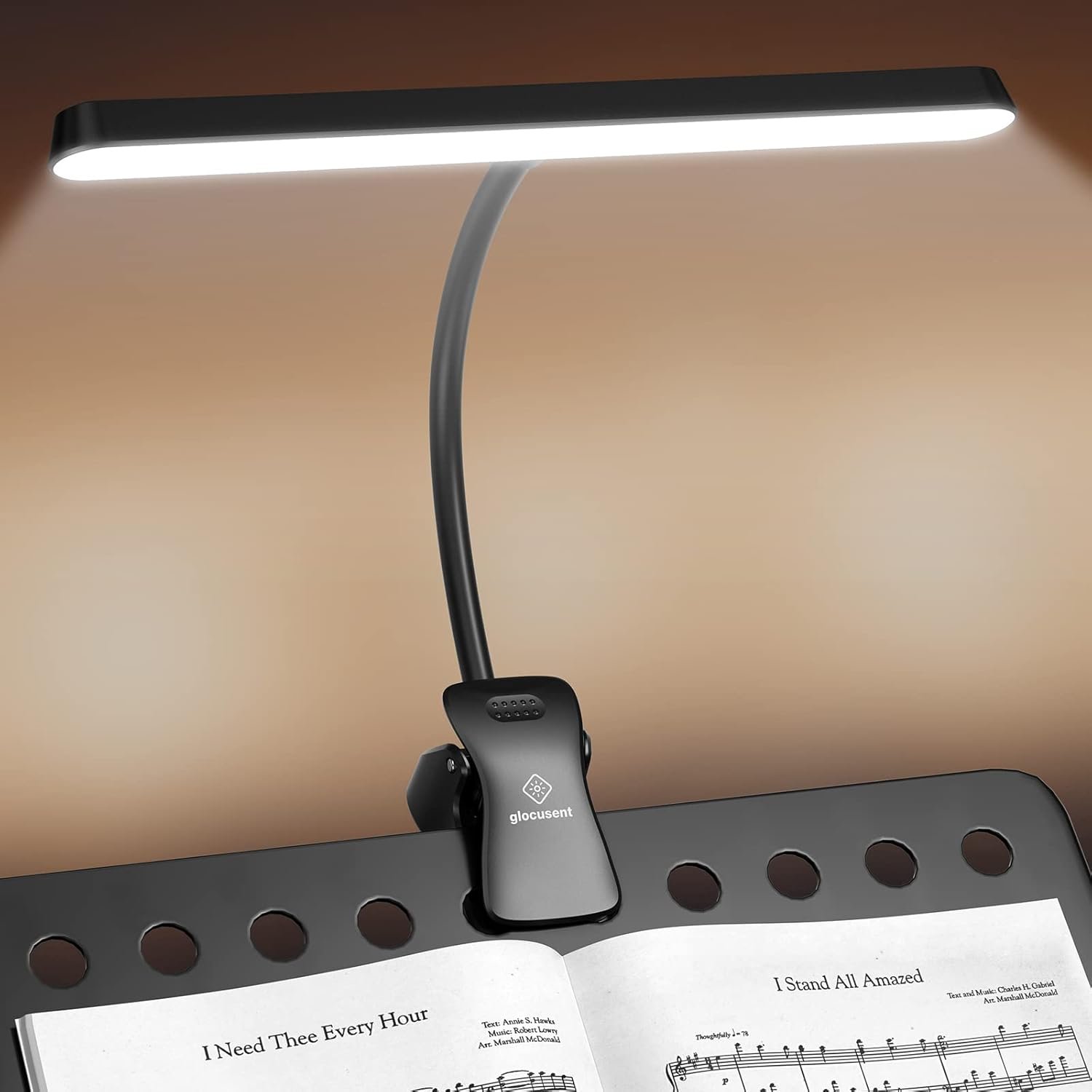 Glocusent 57 LED Music Stand Light