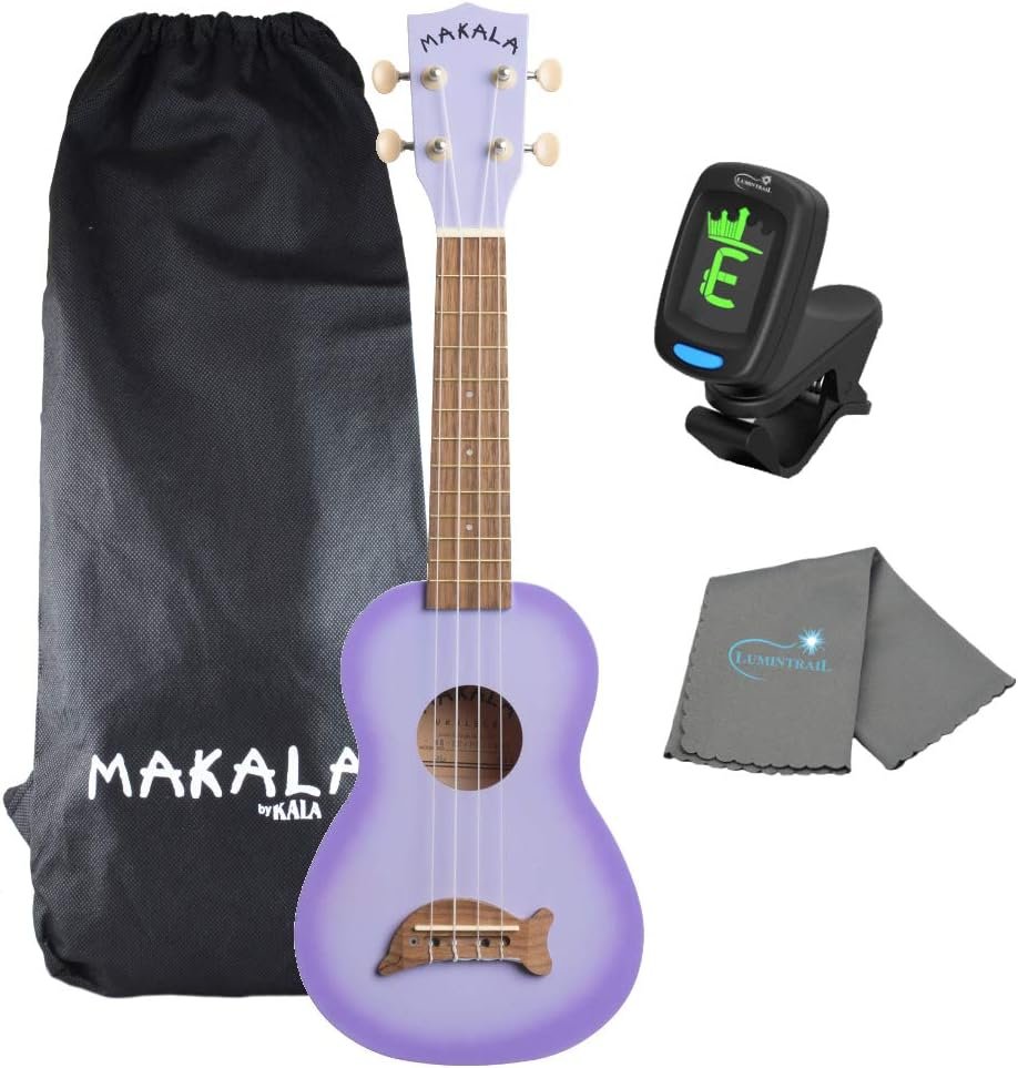 Makala Dolphin Soprano Ukulele Bundle