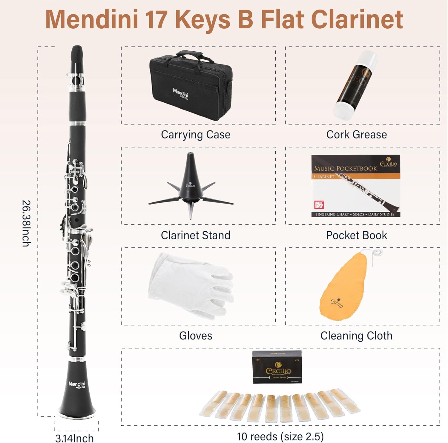 Mendini by Cecilio Bb Clarinet