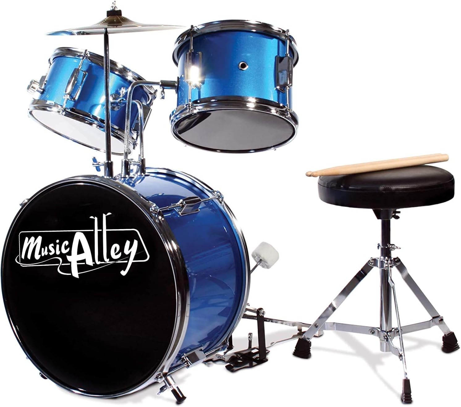 Music Alley 3 Piece Kids Drum Set