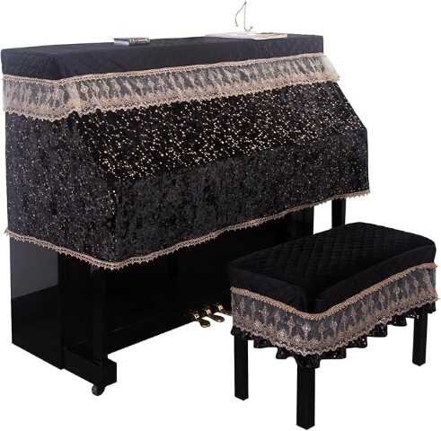 Mooson Upgraded Velvet Upright Piano Covers