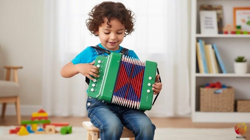 A Child is Playing Accordion