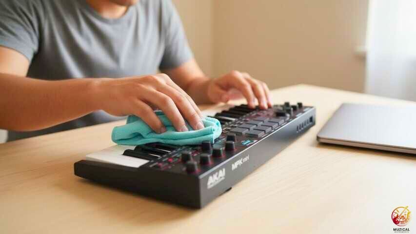 Cleaning MIDI Keyboard Keys