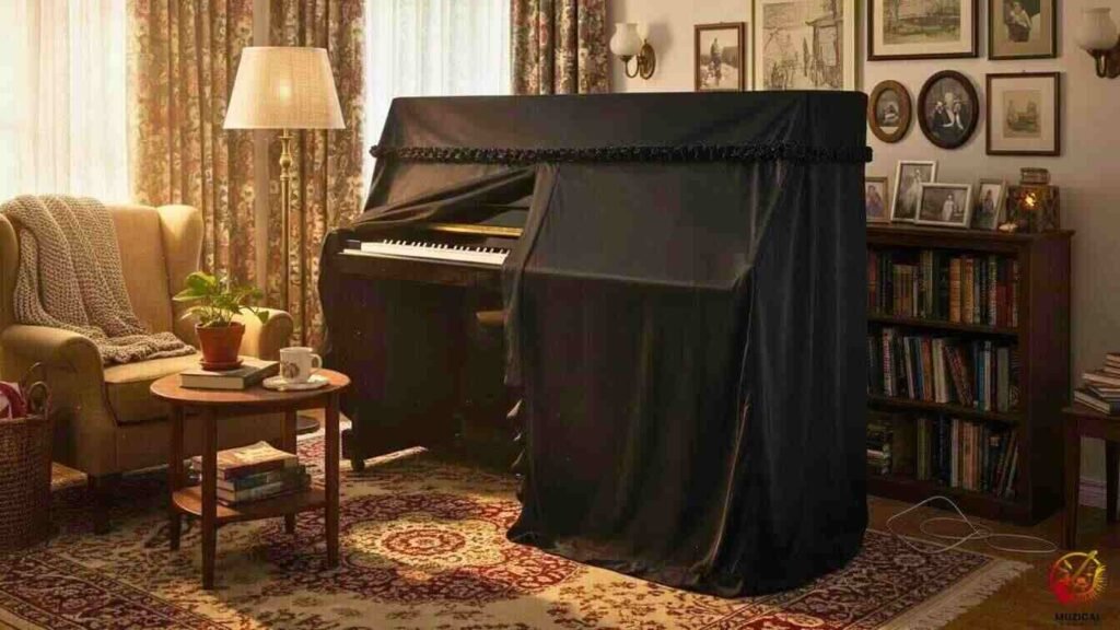 Full Drop Upright Piano Cover
