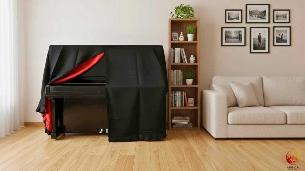 Upright Piano Cover helps with humidity