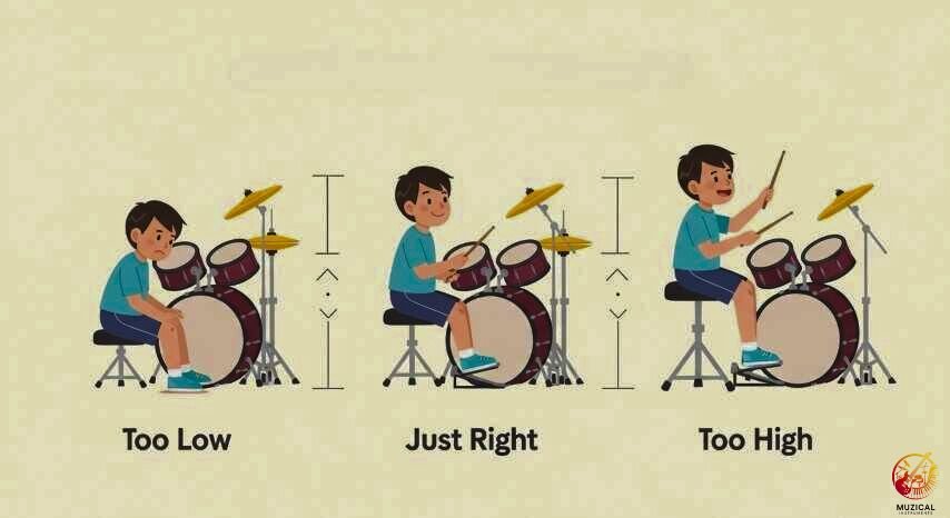 Drum Throne Height For Kids