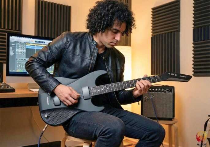 Playing An AeroBand Guitar